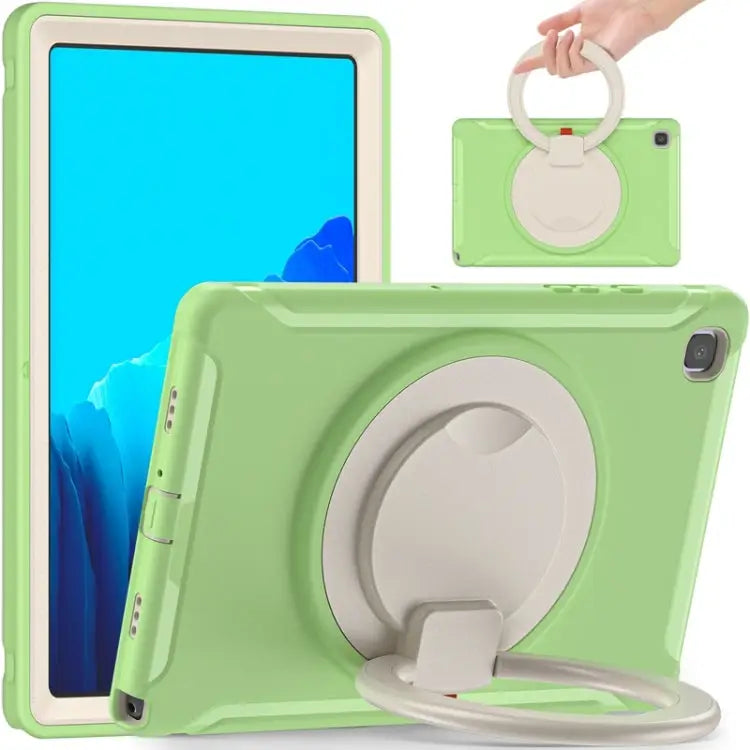 Shocproof Silicone + PC Protective Case with 360 Degree Rotation Foldable Handle Grip Holder & Pen Slot For iPad Air 4