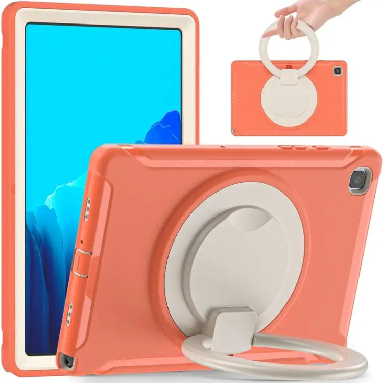 Shocproof Silicone + PC Protective Case with 360 Degree Rotation Foldable Handle Grip Holder & Pen Slot For iPad Air 4