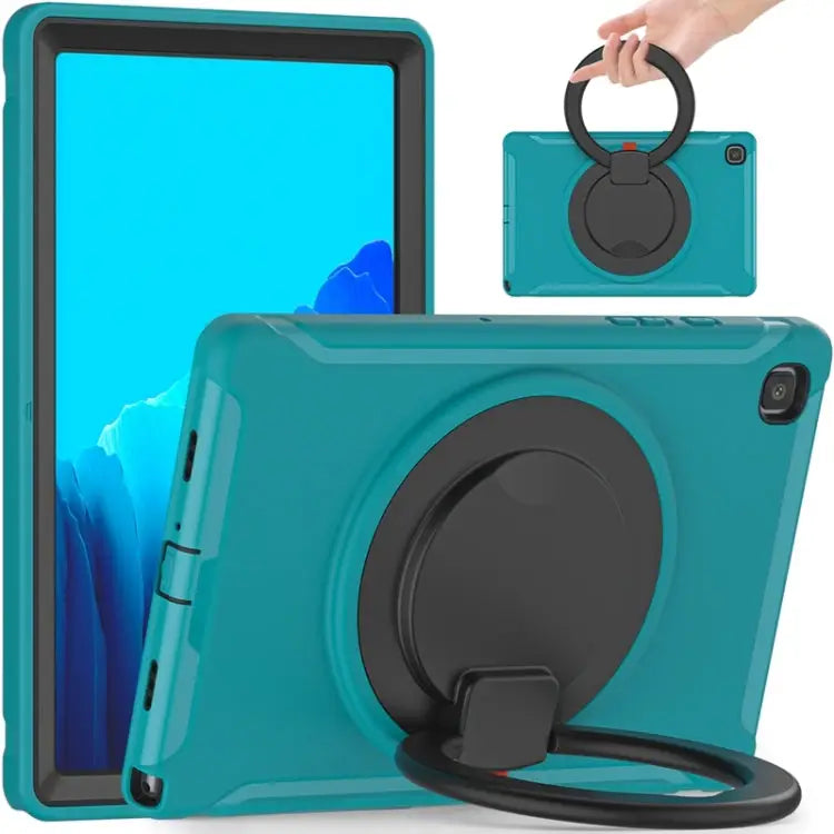 Shocproof Silicone + PC Protective Case with 360 Degree Rotation Foldable Handle Grip Holder & Pen Slot For iPad Air 4