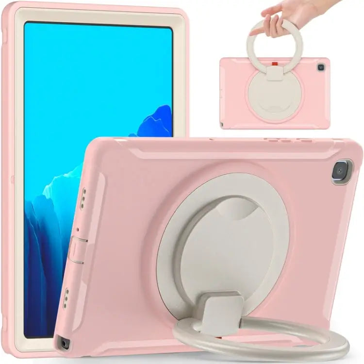 Shocproof Silicone + PC Protective Case with 360 Degree Rotation Foldable Handle Grip Holder & Pen Slot For iPad Air 4
