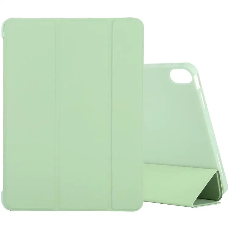Silicone 3-Folding Full Coverage Leather Case For iPad Air 2022 / 2020 10.9 - For iPad Air 2022 / 2020 10.9 / Mint
