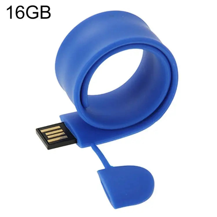 Silicone Bracelet USB Flash Disk with 16GB Memory 16GB 16GB (Orange) 16GB (Pink) 16GB (Purple) - 16GB / Dark Blue