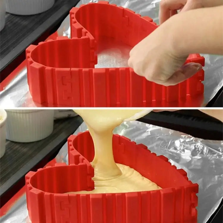 Silicone Cake Mold Baking Tools DIY Multi-shape Cake Mold Kitchen Accessories,4 PCS DIY Cake Mold 4 PCS DIY Cake Mold