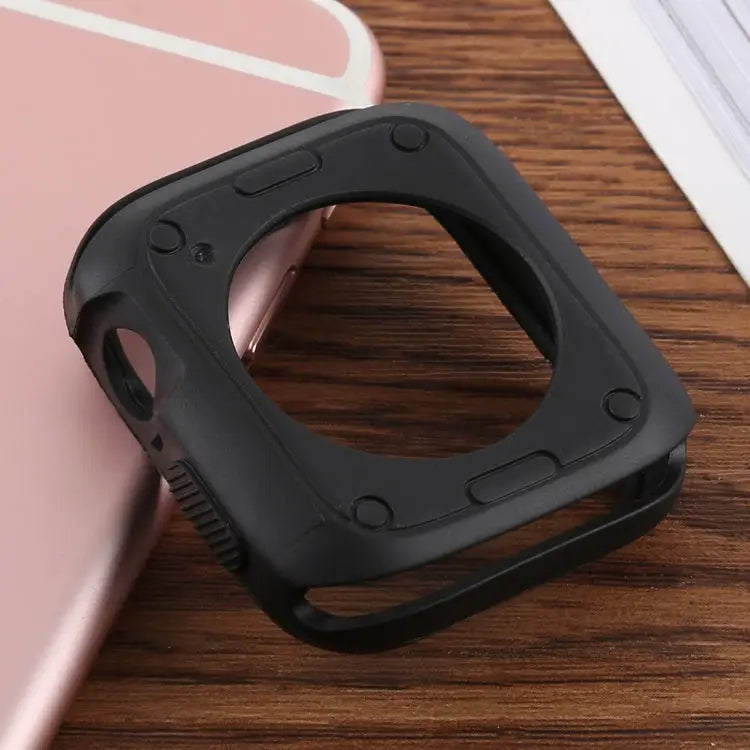 Silicone Full Coverage Case for Apple Watch Series 5 & 4 44mm Series 5 & 4 44mm - Series 5 & 4 44mm / Black