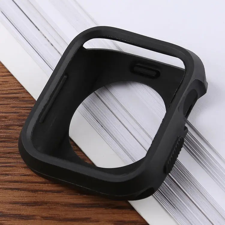 Silicone Full Coverage Case for Apple Watch Series 5 & 4 44mm Series 5 & 4 44mm - Series 5 & 4 44mm / Black
