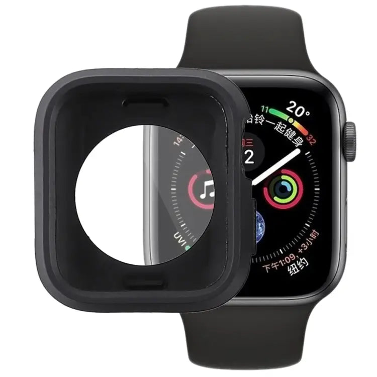 Silicone Full Coverage Case for Apple Watch Series 5 & 4 44mm Series 5 & 4 44mm - Series 5 & 4 44mm / Black