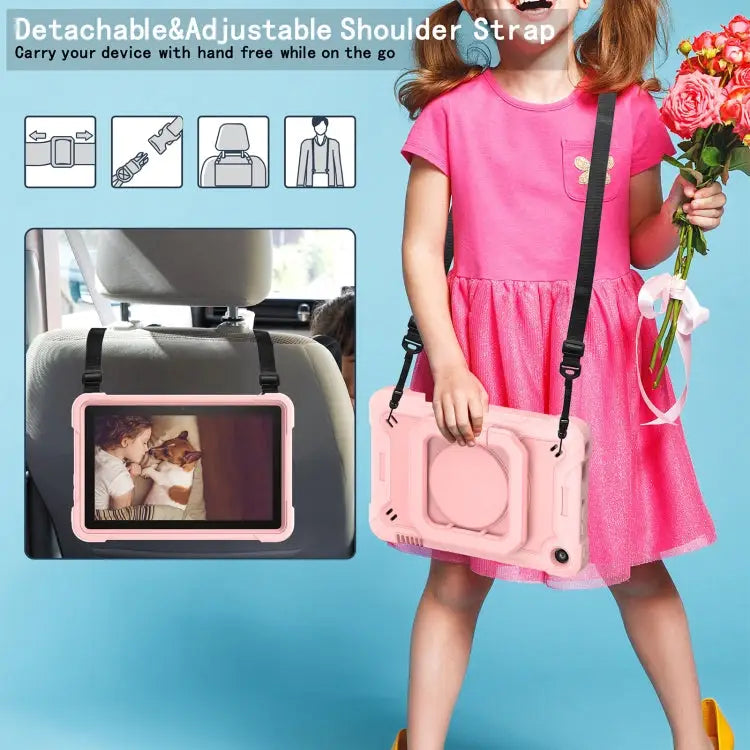 Silicone + PC Bracelet Holder Tablet Case For Amazon Kindle Fire 7 2022 For iPad 10th Gen 10.9 2022 - Mobile Accessories