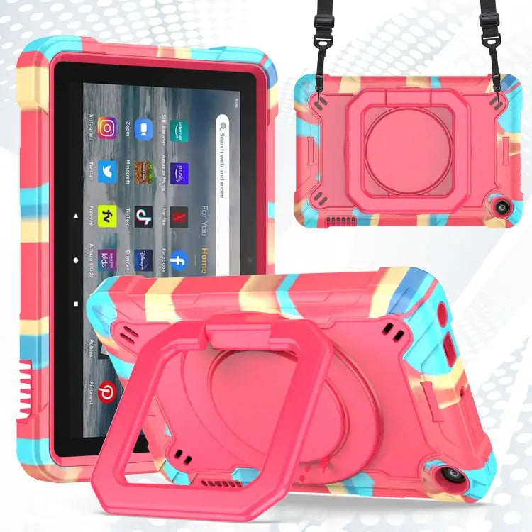 Silicone + PC Bracelet Holder Tablet Case For Amazon Kindle Fire 7 2022 For iPad 10th Gen 10.9 2022 - For Amazon Kindle