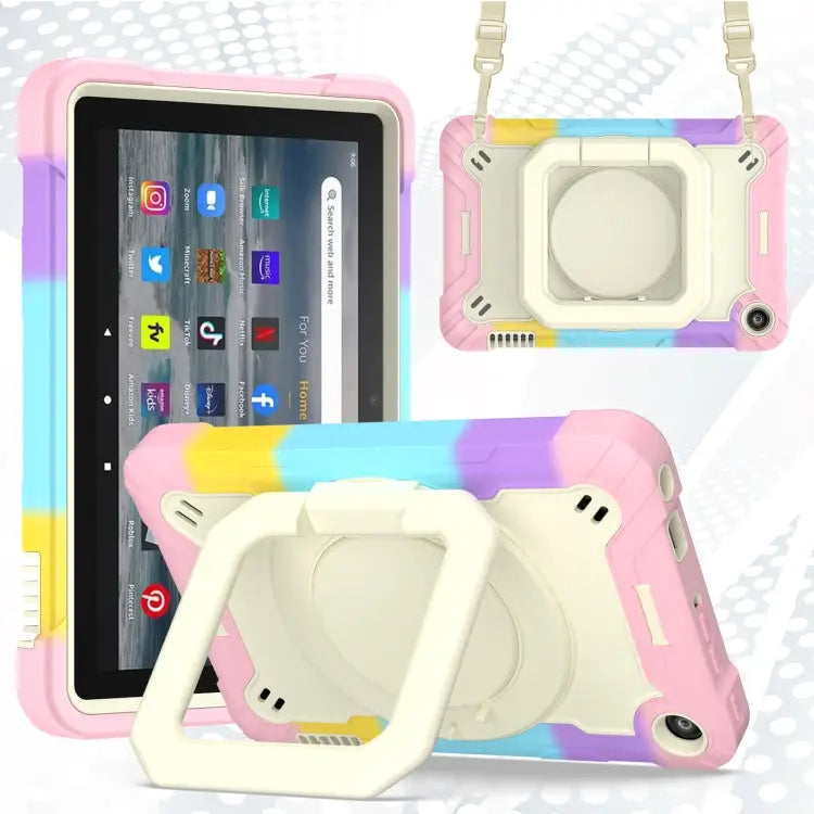 Silicone + PC Bracelet Holder Tablet Case For Amazon Kindle Fire 7 2022 For iPad 10th Gen 10.9 2022 - For Amazon Kindle