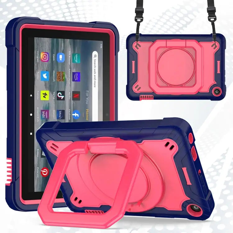 Silicone + PC Bracelet Holder Tablet Case For Amazon Kindle Fire 7 2022 For iPad 10th Gen 10.9 2022 - For Amazon Kindle