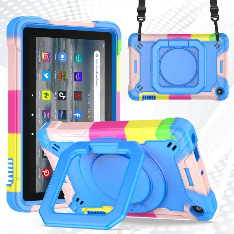 Silicone + PC Bracelet Holder Tablet Case For Amazon Kindle Fire 7 2022 For iPad 10th Gen 10.9 2022 - For Amazon Kindle