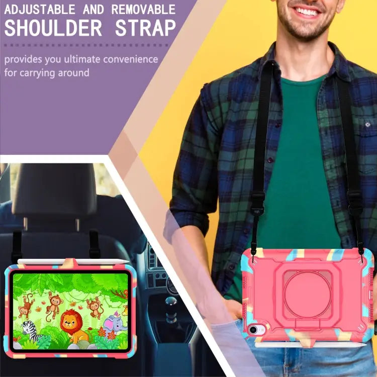 Silicone + PC Bracelet Holder Tablet Case For iPad mini 2024 / mini 6 For Samsung Galaxy Tab A8 10.5 2021 - Samsung