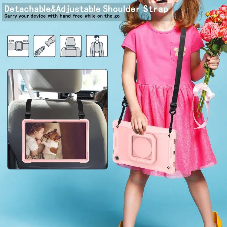 Silicone + PC Bracelet Holder Tablet Case For Lenovo Tab M10 Plus 10.6 3rd Gen 2022 - Mobile Accessories