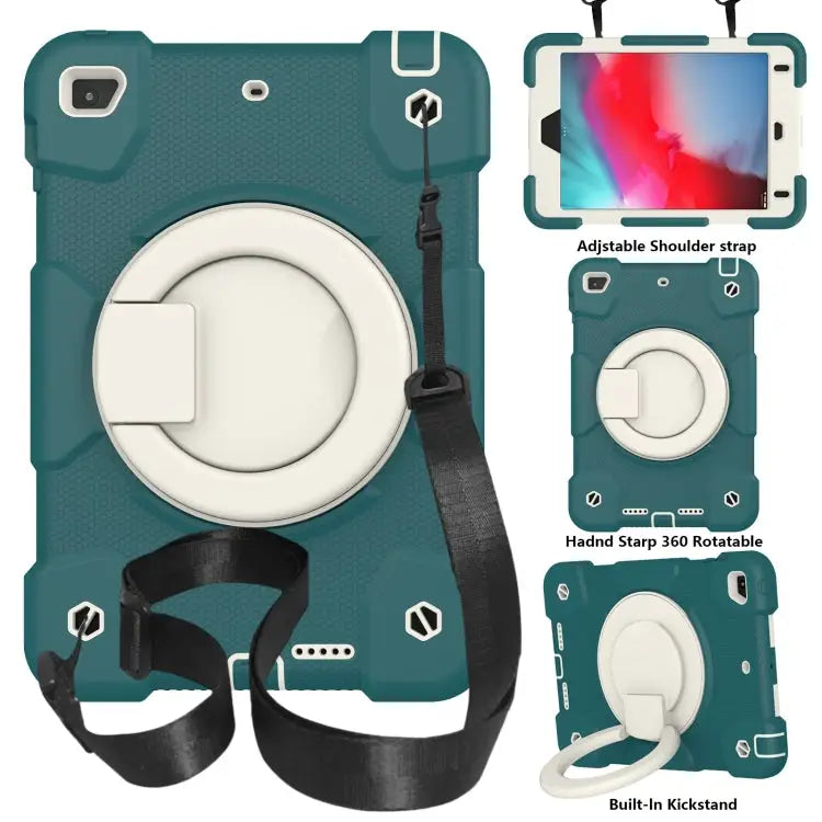 Silicone + PC Full Body Protection Tablet Case With Holder & Strap For iPad mini 2021 For iPad mini 4 2015/mini 2019