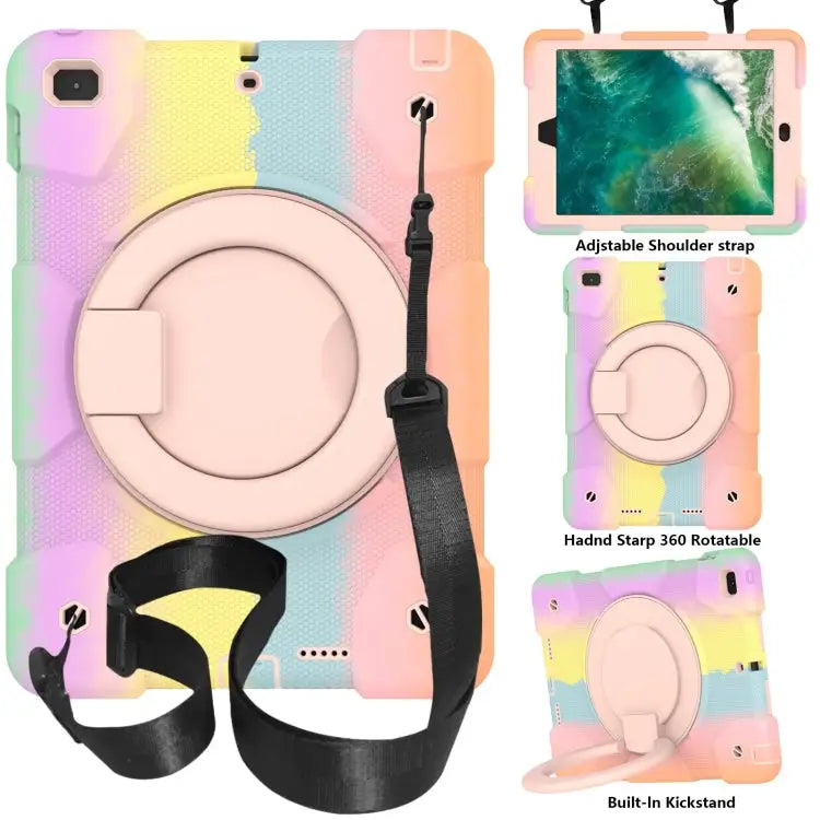 Silicone + PC Full Body Protection Tablet Case With Holder & Strap For iPad 9.7 2018 For iPad Pro 11 2020/Pro 11