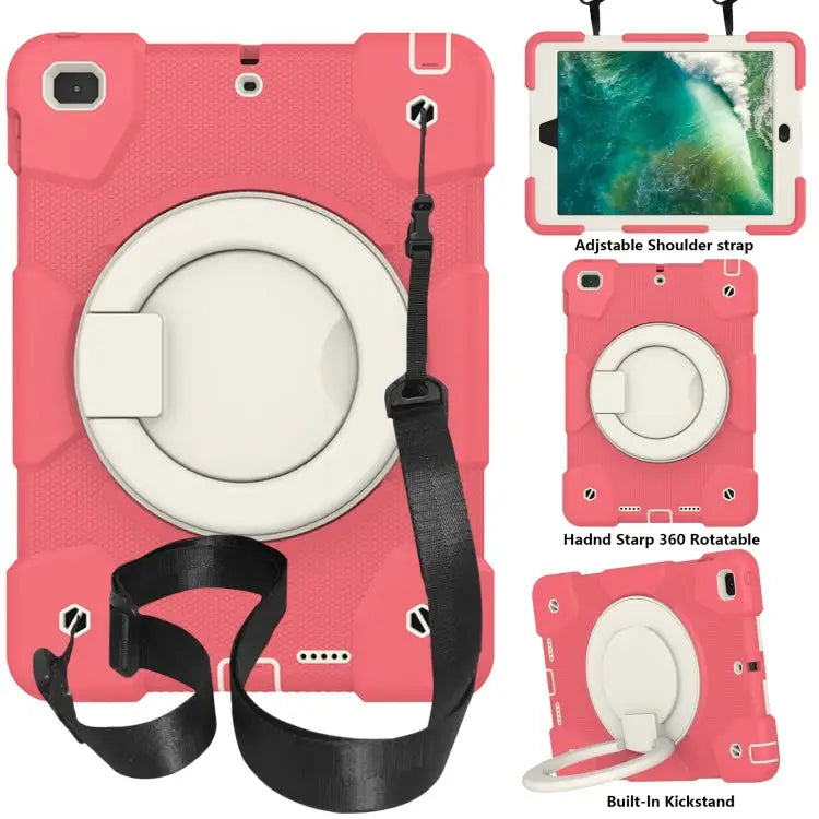 Silicone + PC Full Body Protection Tablet Case With Holder & Strap For iPad 9.7 2018 For iPad Pro 11 2020/Pro 11