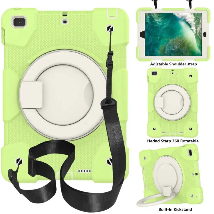 Silicone + PC Full Body Protection Tablet Case With Holder & Strap For iPad 9.7 2018 For iPad Pro 11 2020/Pro 11