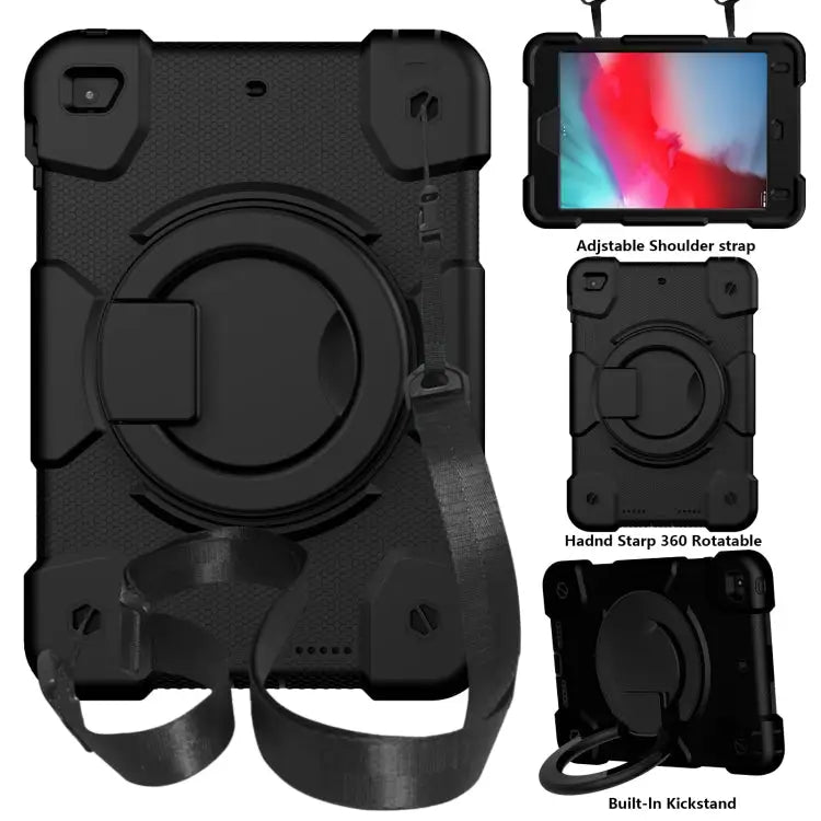 Silicone + PC Full Body Protection Tablet Case With Holder & Strap For iPad mini 2021 For iPad mini 4 2015/mini 2019