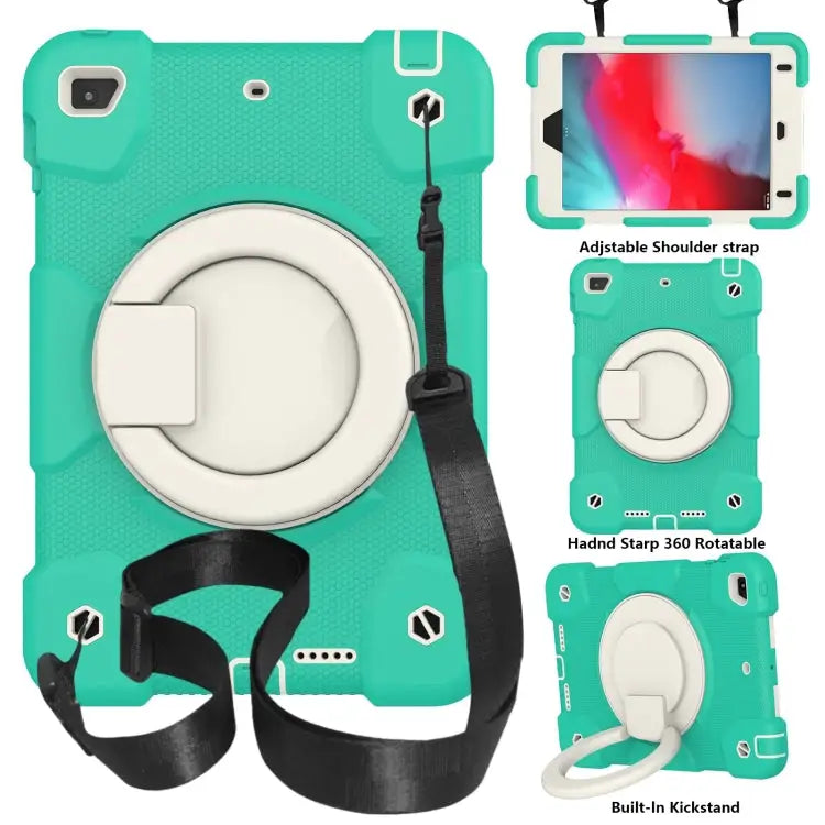 Silicone + PC Full Body Protection Tablet Case With Holder & Strap For iPad mini 2021 For iPad mini 4 2015/mini 2019