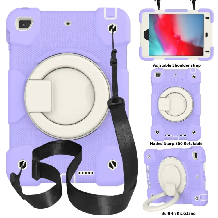 Silicone + PC Full Body Protection Tablet Case With Holder & Strap For iPad mini 2021 For iPad mini 4 2015/mini 2019