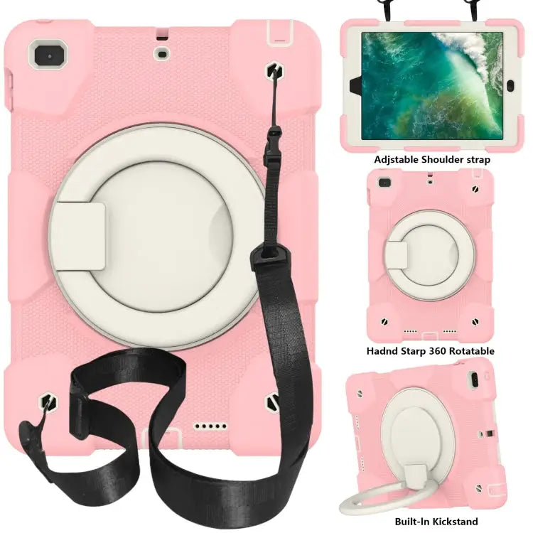 Silicone + PC Full Body Protection Tablet Case With Holder & Strap For iPad 9.7 2018 For iPad Pro 11 2020/Pro 11