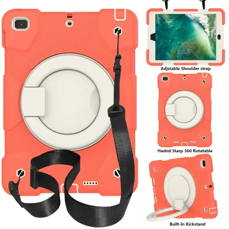 Silicone + PC Full Body Protection Tablet Case With Holder & Strap For iPad 9.7 2018 For iPad Pro 11 2020/Pro 11