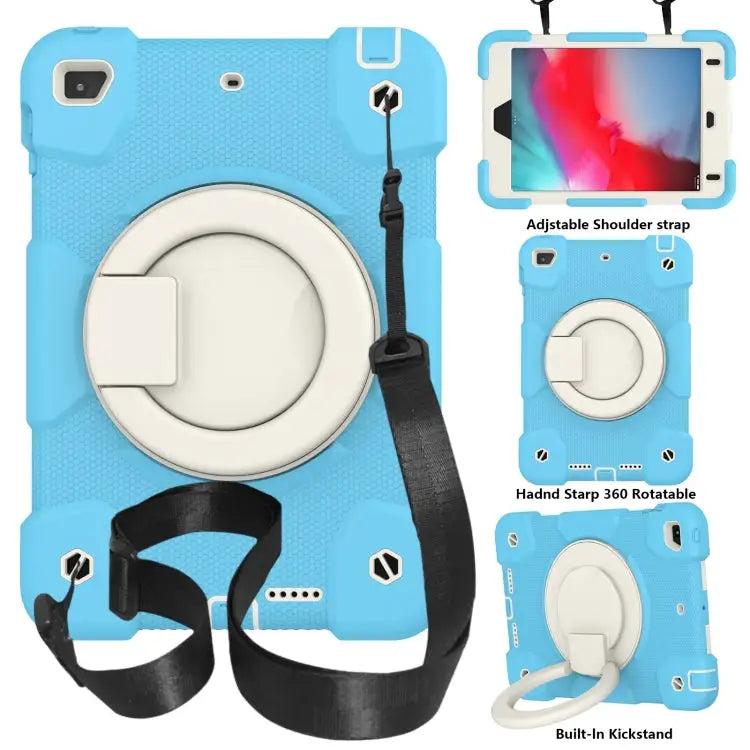 Silicone + PC Full Body Protection Tablet Case With Holder & Strap For iPad mini 2021 For iPad mini 4 2015/mini 2019