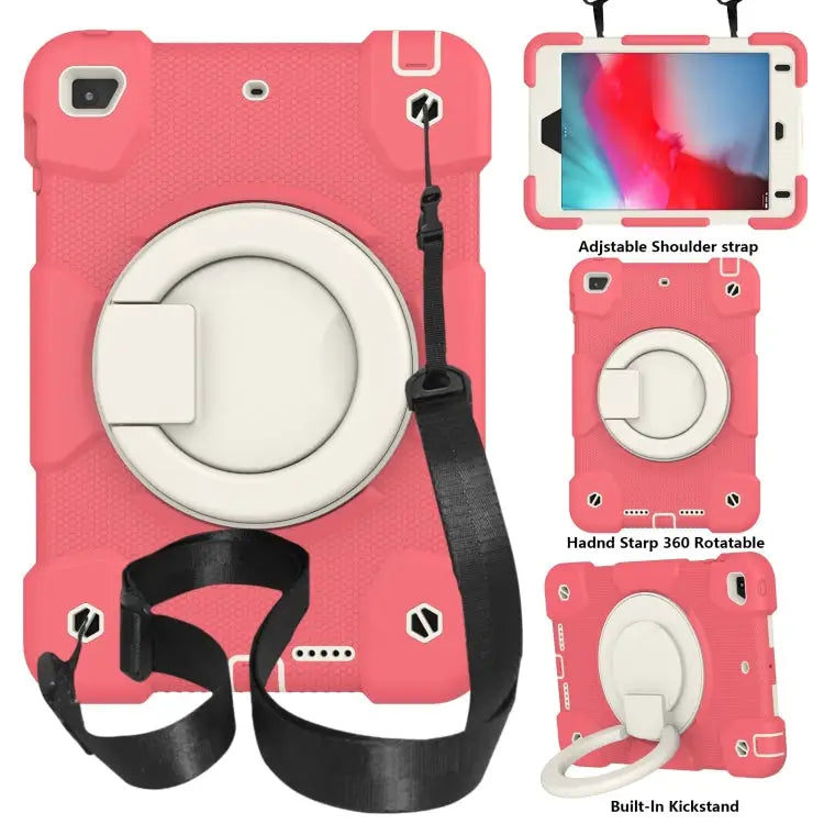 Silicone + PC Full Body Protection Tablet Case With Holder & Strap For iPad mini 2021 For iPad mini 4 2015/mini 2019