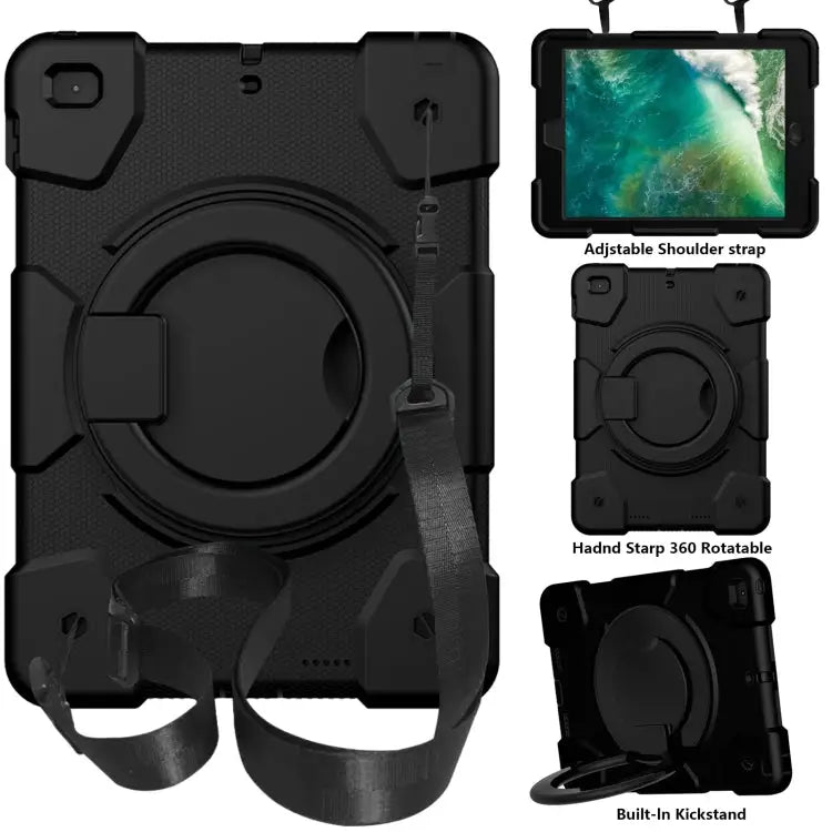 Silicone + PC Full Body Protection Tablet Case With Holder & Strap For iPad 9.7 2018 For iPad Pro 11 2020/Pro 11