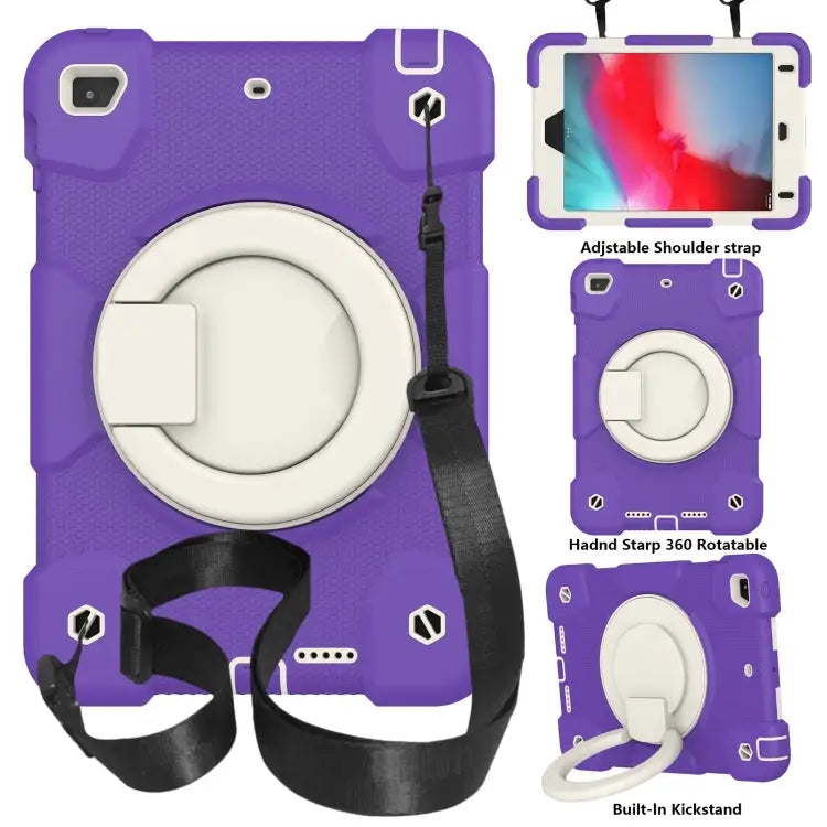 Silicone + PC Full Body Protection Tablet Case With Holder & Strap For iPad mini 2021 For iPad mini 4 2015/mini 2019
