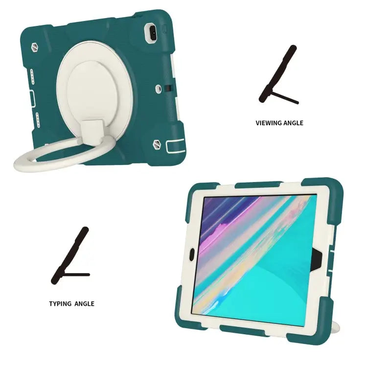 Silicone + PC Full Body Protection Tablet Case With Holder & Strap For iPad 9.7 2018 For iPad Pro 11 2020/Pro 11