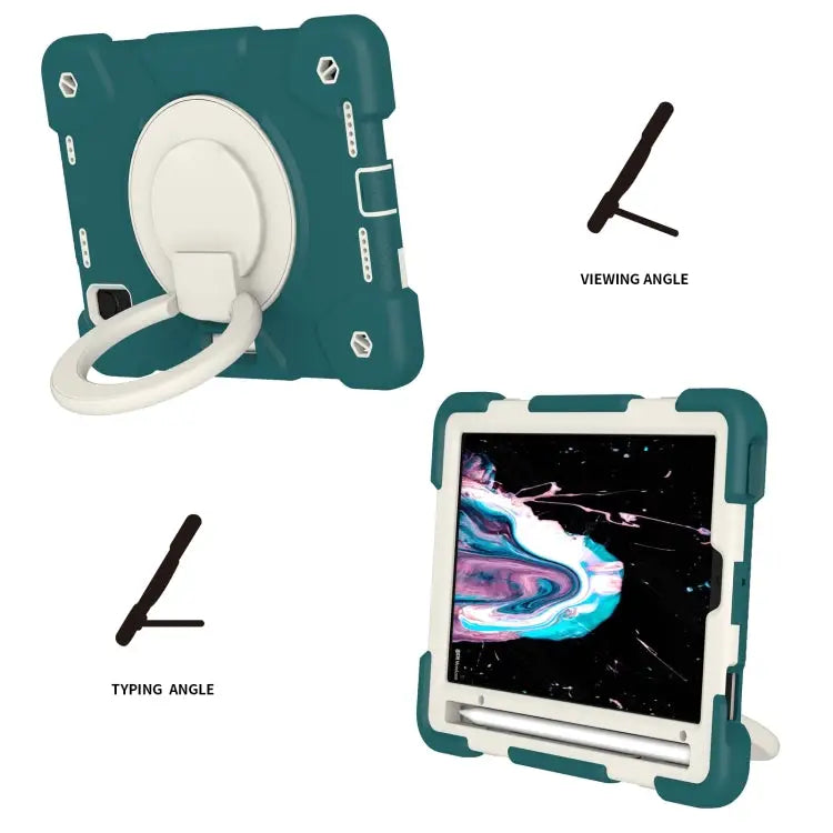 Silicone + PC Full Body Protection Tablet Case With Holder & Strap For iPad mini 2021 For iPad mini 4 2015/mini 2019