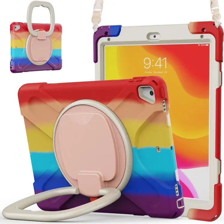 Silicone + PC Protective Case with Holder & Shoulder Strap For Samsung Galaxy Tab S8 / Galaxy Tab S7 T870 / T875