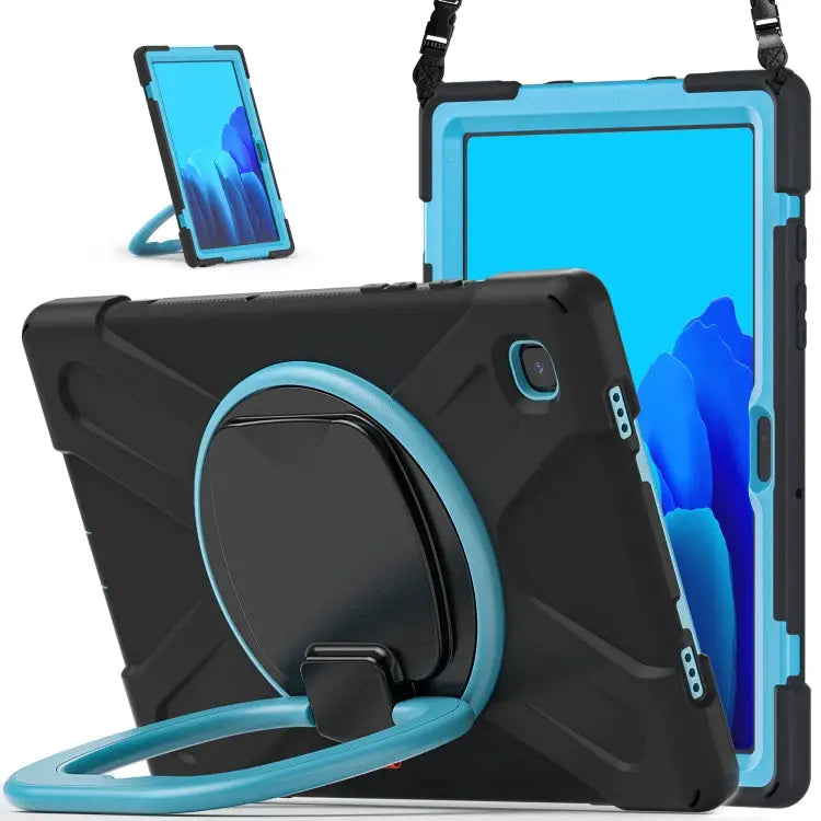 Silicone + PC Protective Case with Holder & Shoulder Strap For Samsung Galaxy Tab S8 / Galaxy Tab S7 T870 / T875