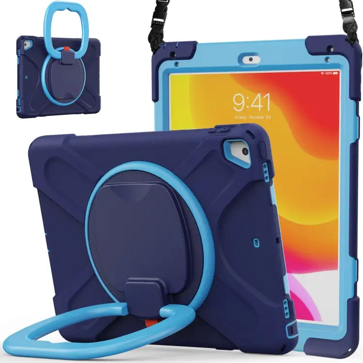 Silicone + PC Protective Case with Holder & Shoulder Strap For Samsung Galaxy Tab S8 / Galaxy Tab S7 T870 / T875