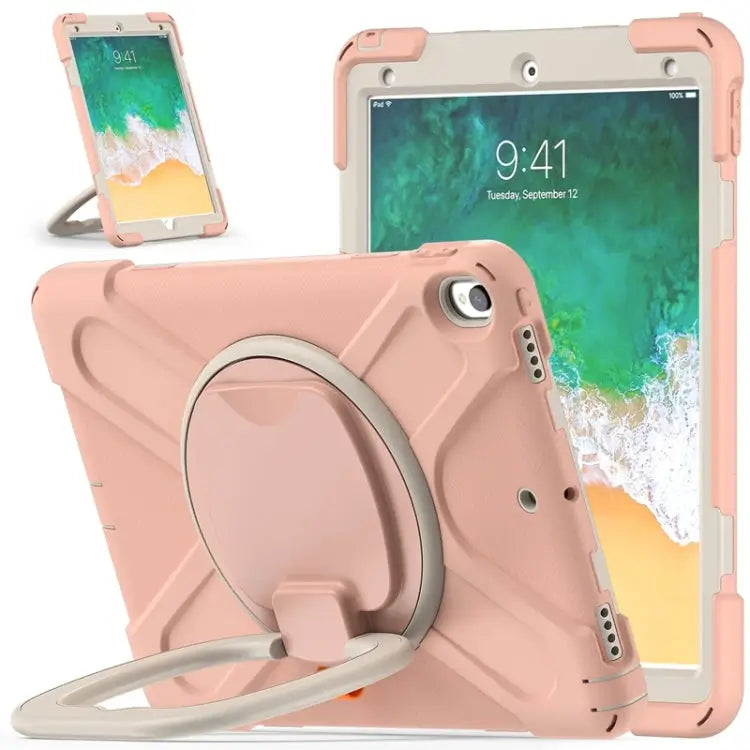Silicone + PC Protective Case with Holder & Shoulder Strap For iPad Pro 10.5 2017 / Air 10.5 2019 - For iPad Pro 10.5