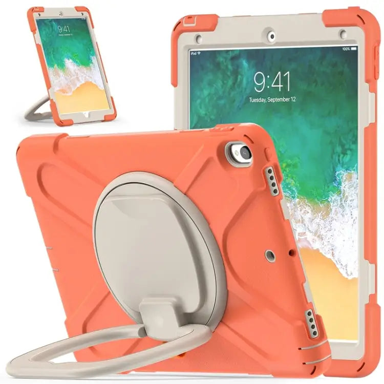 Silicone + PC Protective Case with Holder & Shoulder Strap For iPad Pro 10.5 2017 / Air 10.5 2019 - For iPad Pro 10.5