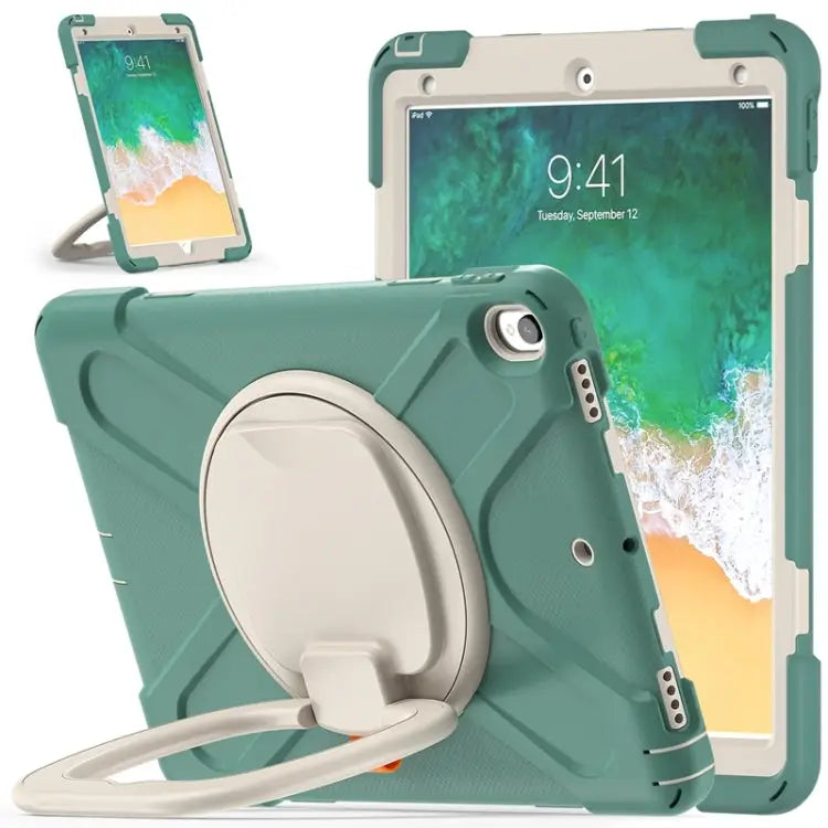 Silicone + PC Protective Case with Holder & Shoulder Strap For iPad Pro 10.5 2017 / Air 10.5 2019 - For iPad Pro 10.5