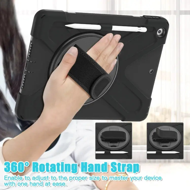 Silicone + PC Protective Case with Holder & Shoulder Strap For iPad 10.2 2021 / 2020 / 2019 - Apple Accessories