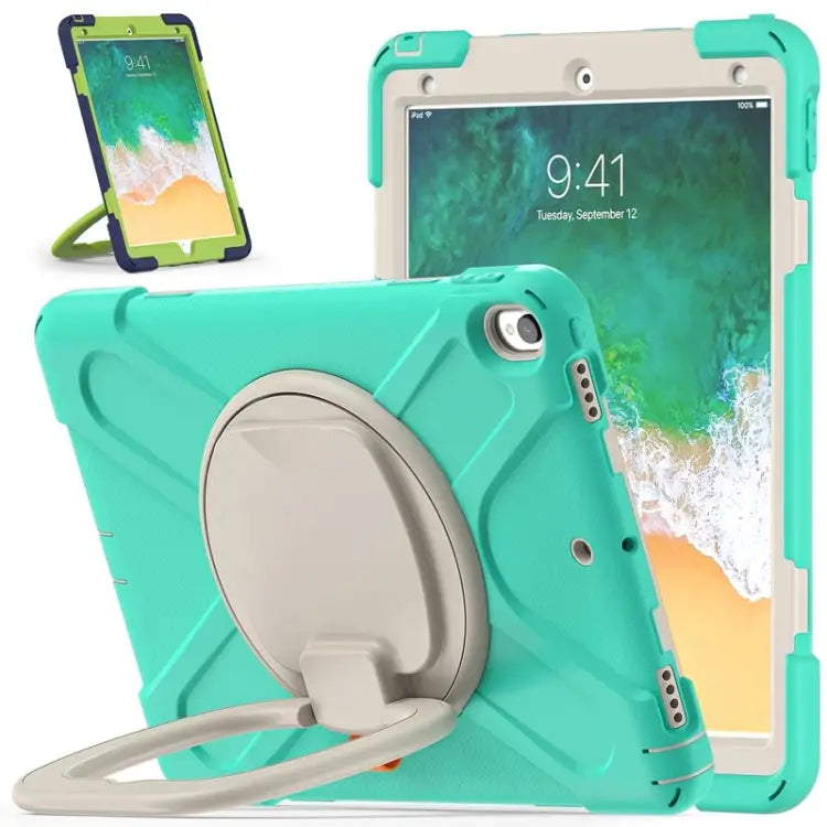 Silicone + PC Protective Case with Holder & Shoulder Strap For iPad Pro 10.5 2017 / Air 10.5 2019 - For iPad Pro 10.5