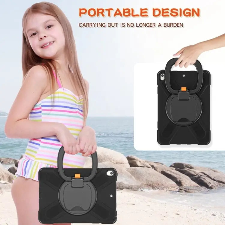 Silicone + PC Protective Case with Holder & Shoulder Strap For iPad Pro 10.5 2017 / Air 10.5 2019 - Apple Accessories