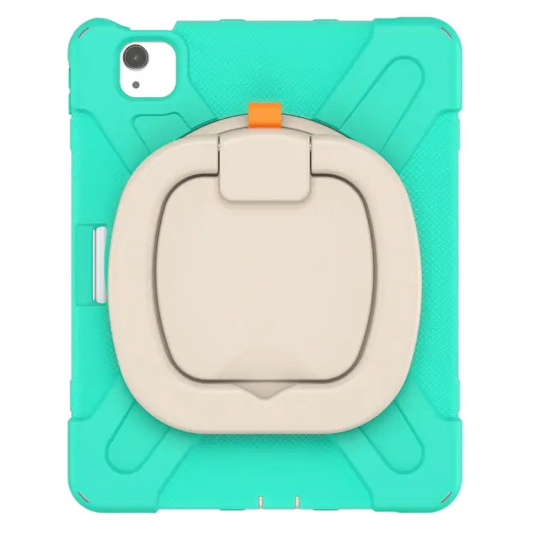 Silicone + PC Protective Case with Holder & Shoulder Strap For iPad Air 2022 / 2020 10.9 For Samsung Tab A 10.1 (2019)