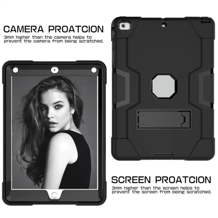 Silicone + PC Protective Case with Stand For iPad 4 / 3 / 2 For iPad mini 3/2/1 - Apple Accessories