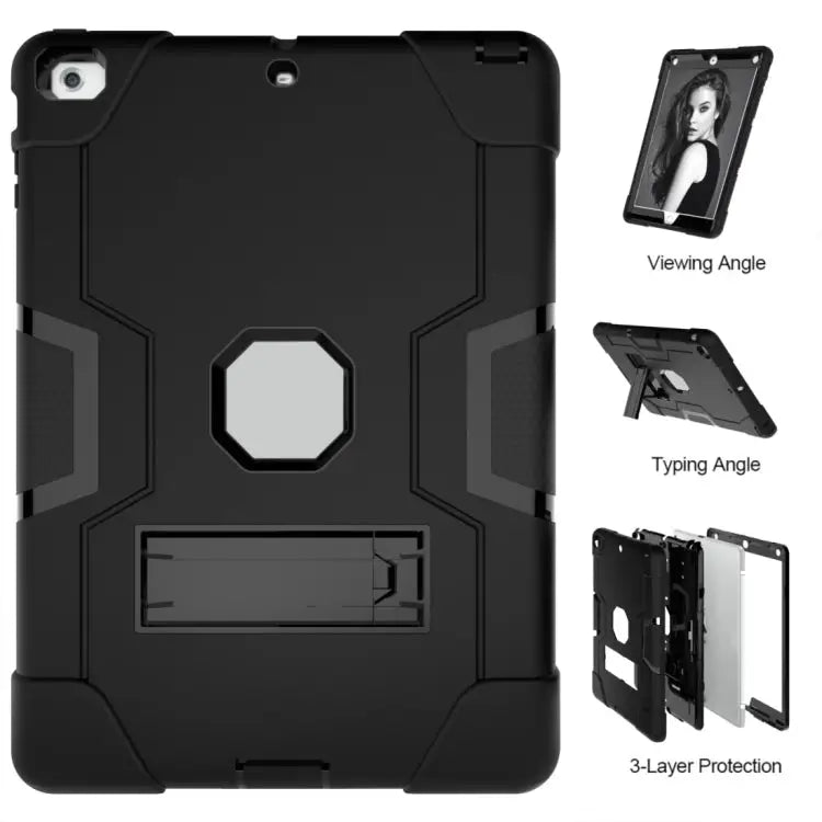 Silicone + PC Protective Case with Stand For iPad 4 / 3 / 2 For iPad mini 3/2/1 - Apple Accessories