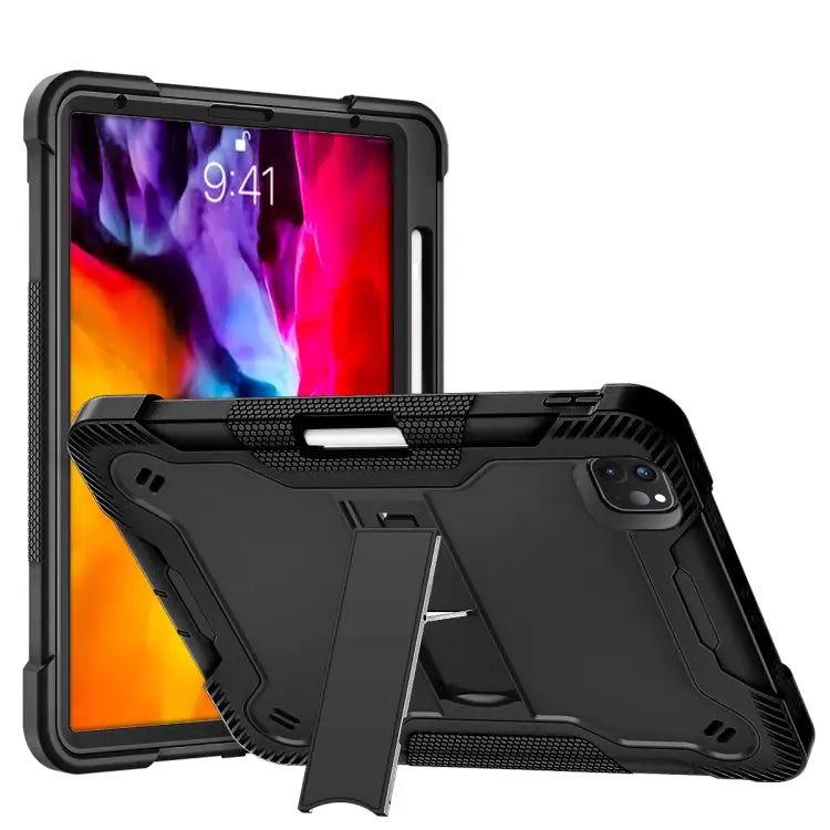 Silicone + PC Shockproof Protective Case with Holder For iPad 10.2 2021 / 2020 / 2019 For iPad Pro 11 inch 2020