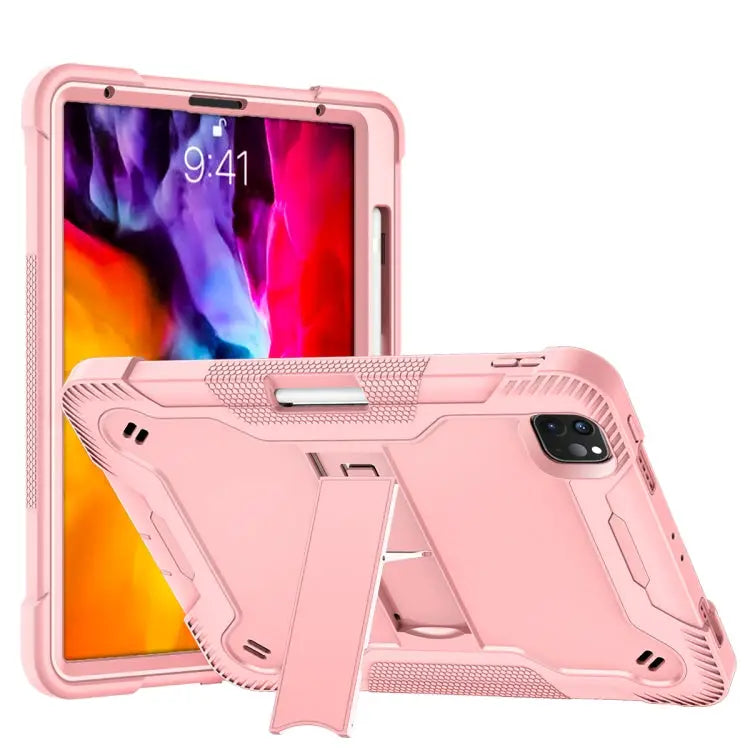 Silicone + PC Shockproof Protective Case with Holder For iPad 10.2 2021 / 2020 / 2019 For iPad Pro 11 inch 2020