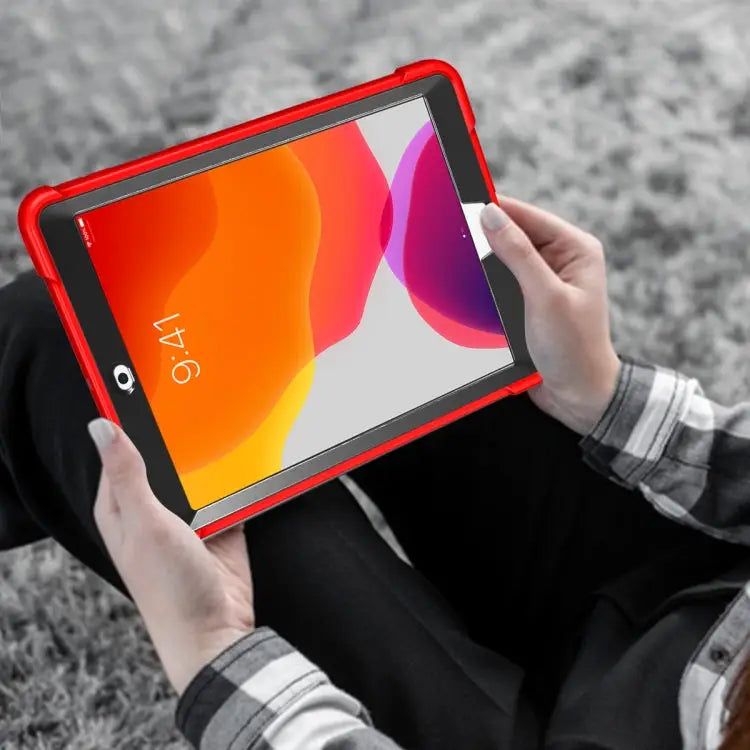 Silicone + PC Shockproof Protective Case with Holder For iPad 10.2 2021 / 2020 / 2019 For iPad Pro 11 inch 2020