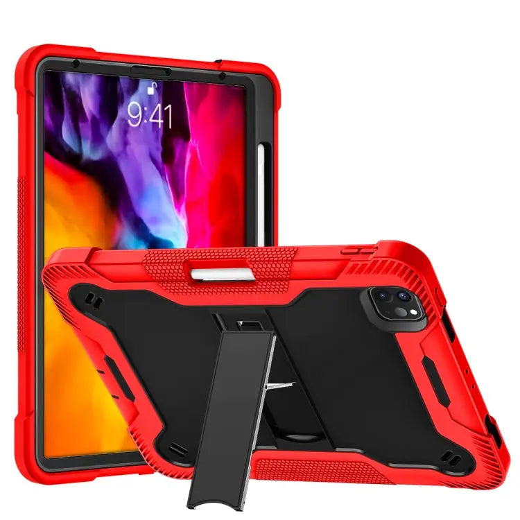 Silicone + PC Shockproof Protective Case with Holder For iPad 10.2 2021 / 2020 / 2019 For iPad Pro 11 inch 2020