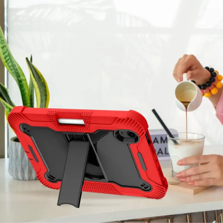 Silicone + PC Shockproof Protective Case with Holder For iPad mini 2024 / mini 6 - Apple Accessories