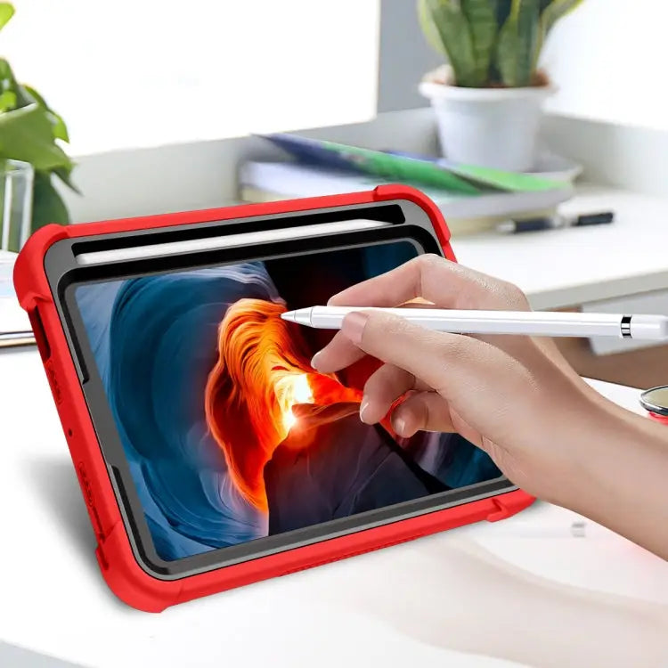 Silicone + PC Shockproof Protective Case with Holder For iPad mini 2024 / mini 6 - Apple Accessories